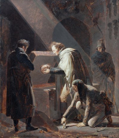 Dominique Vivant Denon Replacing the bones of Le Cid in his Tomb by Alexandre Evariste Fragonard